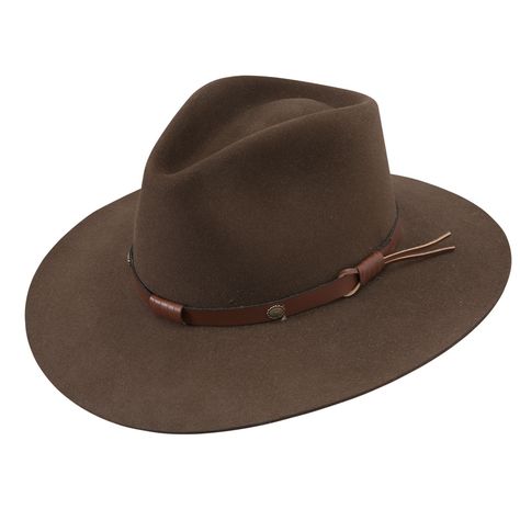 Stetson Catera Gun Club Hat Ivy Cap, Stetson Hat, Leather Hats, Felt Hat, Hat Band, Rabbit Fur, Tear Drop, Hat Sizes, Men's Style