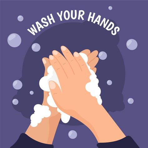 Wash your hands concept Free Vector | Free Vector #Freepik #freevector #hand Boys Blue Hair, Global Handwashing Day, Hand Washing Poster, Hand Clipart, Illustration Story, Free Printable Stickers, Campaign Posters, Food Graphic Design, Logo Background