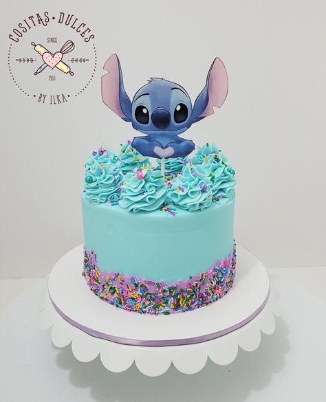 Lilo And Stitch Birthday Cake, Cake Stitch, Birthday Cake Disney, Stitch Birthday Cake, Lilo And Stitch Birthday, Lilo And Stitch Cake, 8th Birthday Cake, Stitch Cake, Stitch Birthday