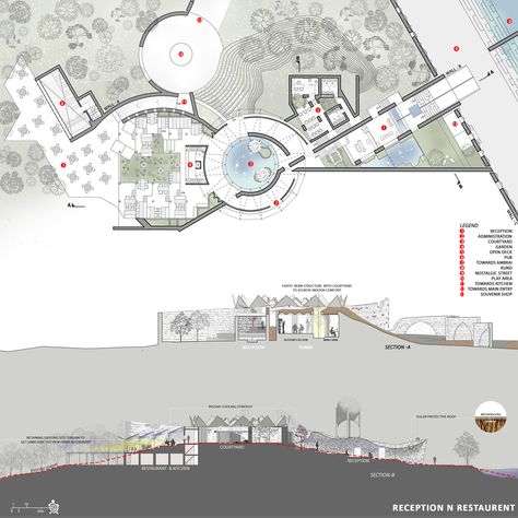 Restaurant Plan Architecture, Lobby Floor Plan, Resort Reception, Restaurant Floor Plan, Resort Design Plan, Restaurant Plan, Restaurant Flooring, Resort Design, Reception Design