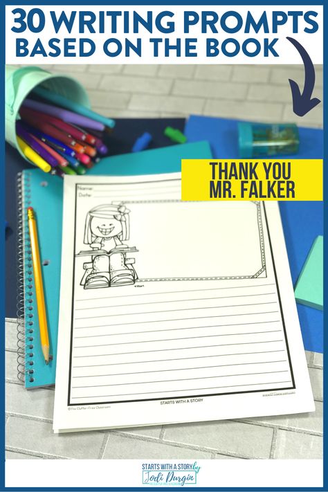 This standards-based book companion for Thank You, Mr. Falker by Patricia Polacco will help you deliver meaningful writing lessons through an interactive read aloud. Teaching writing with picture books engages, inspires and motivates 1st 2nd 3rd 4th and 5th grade students as well as homeschool learners. Make time for discussions about learning disabilities and differences plus bullying by downloading these Clutter-Free Classroom differentiated printables to help you lesson plan! Thank You Mr Falker Activities Free, Picture Books For 3rd Grade, 3rd Grade Read Alouds Picture Books, 3rd Grade Picture Book Read Alouds, Second Grade Mystery Reader Books, Word Study Activities, Third Grade Activities, Sounding Out Words, Clutter Free Classroom