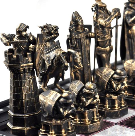 Harry Potter Chess Set, Harry Potter Chess, Wizard Chess Set, Medieval Chess Set, Wizard Chess, Noble Collection Harry Potter, Hogwarts Quidditch, Noble Collection, Chess Set Unique