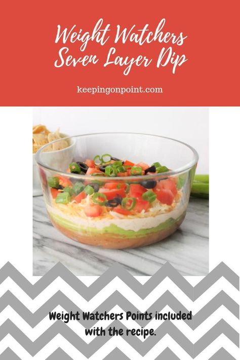 Ww Appetizers, Weight Watchers Appetizers, Ww Snacks, Seven Layer Dip, Weight Watchers Recipe, Weight Watcher Meals, Weight Watchers Soup, Weight Watchers Snacks, Ww Meals