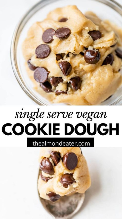 Edible Cookie Dough Healthy, Dairy Free Cookie Dough, Vegan Cookie Dough Recipe, Cookie Dough For One, Gluten Free Cookie Dough, Cookie Dough Ingredients, Edible Cookie Dough Recipe, Cookie Dough Recipe, Healthy Cookie Dough