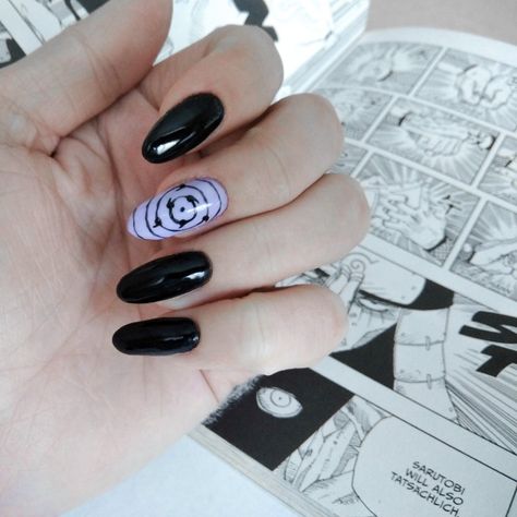 Naruto Nails, Naruto Pain, Holloween Nails, Dragon Nails, Witchy Nails, Anime Nails, Simple Acrylic Nails, Really Cute Nails, Pretty Gel Nails