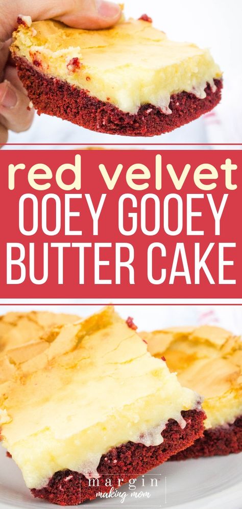 Butter Cake Bars, Ooey Gooey Cake, Cake Mix Bars, Ooey Gooey Butter Cake, Cake Squares, Gooey Cake, Cream Cheese Bars, Cake Recipes For Kids, Gooey Butter