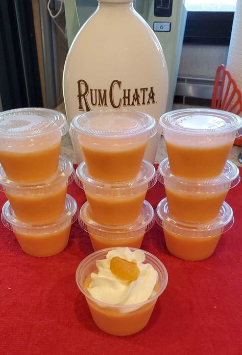 Orange Dreamsicle Jello Shots, Orange Pudding Shots, Orange Creamsicle Pudding Shots, Orange Cream Jello Shots, Orange Creamsicle Shots, Jello Shooters Alcohol Recipes, Orange Jello Shots Halloween, Butterscotch Jello Shots, Color Party Orange Ideas