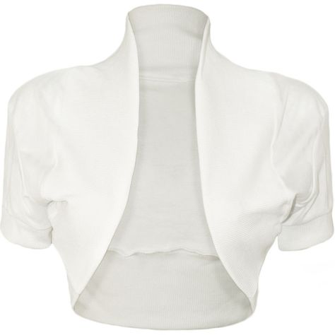 Cher Short Sleeved Bolero Shrug ($12) ❤ liked on Polyvore featuring outerwear, jackets, white, cardigan shrug, cotton shrug, white shrug cardigan, white cotton shrug and short sleeve shrug Cotton Shrugs, Weird Outfits, Short Sleeve Shrug, White Bolero, Short Sleeve Bolero, White Shrug, Cardigan Shrug, Sleeve Bolero, Cropped Shrug