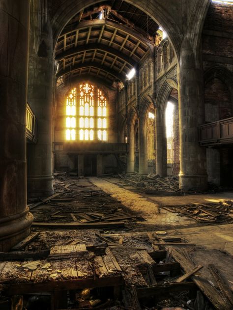 Abandoned Industrial Decay, Boo Radley, Ruins Architecture, Abandoned Ruins, Abandoned Churches, Abandoned Architecture, Ruined City, Temple Ruins, Beautiful Ruins