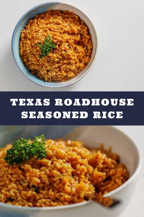 Texas Roadhouse seasoned rice is a flavorful rice pilaf that goes well with any main dish. This simple copycat recipe is the perfect side dish for steak, grilled shrimp, or pan-fried tofu. Easy side dish recipes for dinner with family. Texas Roadhouse seasoned rice is perfect for weeknight dinners. You should try fall this dinner recipe idea and dinner recipe recipe for family. Also, discover what to serve with Texas Roadhouse seasoned rice, how to make Texas Roadhouse Rice, and more! Texas Roadhouse Rice, Roadhouse Rice, Texas Roadhouse Seasoned Rice, Side Dish For Steak, Leftover Steak Recipes, Recipe For Family, Flavorful Rice, Steak Grilled, Side Dishes For Salmon