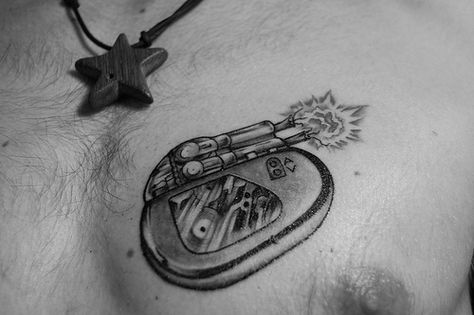 the pacemaker by stahlfrei, via Flickr Pacemaker Tattoo, Medical Alert Tattoo, Best Chest Tattoos, Body Enhancement, Body Tattoo Design, Medical Tattoo, Awareness Tattoo, Heartbeat Tattoo, Lion Tattoo Sleeves