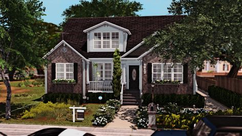 6012 Foundry Cove | 30x20 | Unfurnished Residential | Patreon Cozy House Sims 4, Sims 4 Colonial House, Ts4 Apartment, Sims 4 House Download, Realistic Sims, Sims 4 Family House, Sims Lots, Bloxburg City, Model Apartment