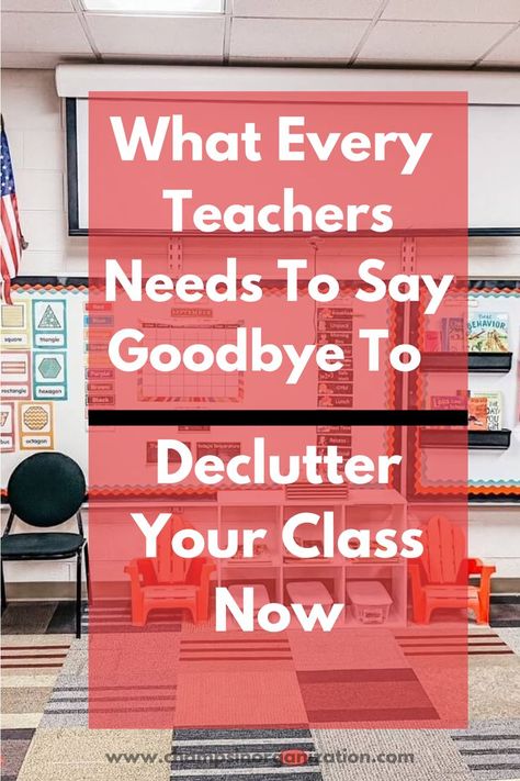 This post lists four of the top classroom items that often create clutter in the class environment. Take the time to declutter these items now! Classroom Storage For Students, How To Organize Your Classroom, Decluttering Classroom, Classroom Organizing Ideas, Crochet Classroom Ideas, Teacher Closet Organization, Declutter Classroom, School Organization College, Organize Classroom