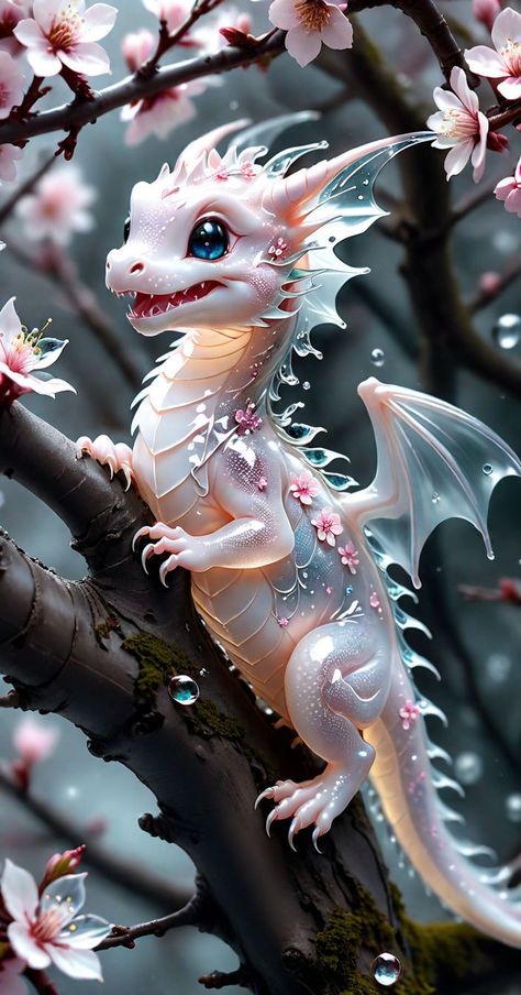 Cuteness overload by Shaddy Pretty Mythical Creatures, Tiny Dragon Art, Cute Mystical Creatures, Angelic Crown, Baby Dragon Art, Mythical Creatures Fantasy, Mythical Dragons, Dragon Artwork Fantasy, Futuristic Motorcycle