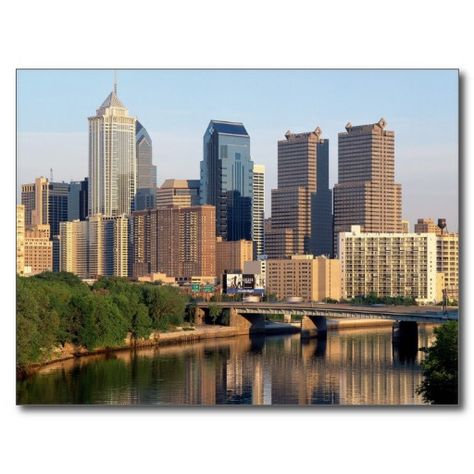 Philadelphia, Pennsylvania Post Card Philadelphia Skyline, Detroit City, Top Travel Destinations, Philadelphia Pennsylvania, Detroit Michigan, City Buildings, Best Cities, City View, East Coast