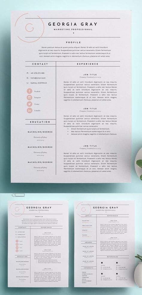 Resume Inspiration, Minimal Resume Design, Cv Website, Graphic Resume, Cv Design Professional, Work Resume, Cv Original, Minimal Resume Template, Visual Resume