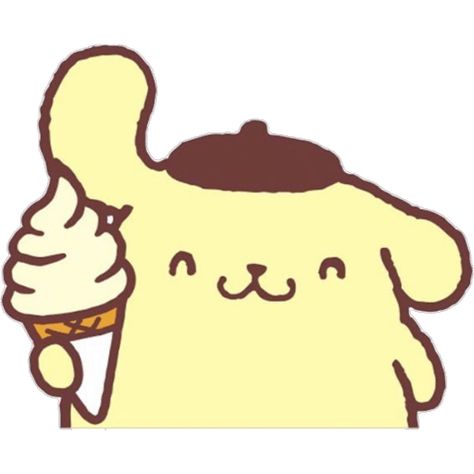 Pom Pom Purin, Make Your Own Stickers, An Ice Cream, Pom Pom, Ice Cream, Cream