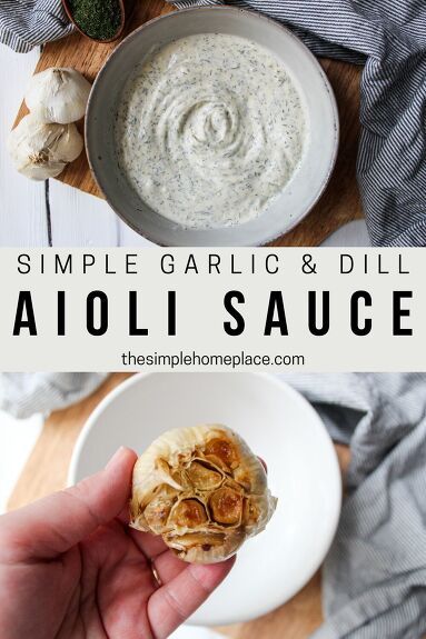 This simple roasted garlic and dill aioli sauce is easy to make, full of flavor and the perfect addition to BBQ season. Add it to burgers, chicken or use as a dipping sauce for fries! Any time I go to a restaurant where they serve burgers or chicken sandwiches, I always look to see if they serve aioli sauce. It is truly such a delicious addition to especially a burger, but even for dipping fries and other goodies! I’m a sucker for garlic, so adding in roasted garlic into this s… Sauce For Fries, Aioli Sauce Recipe, Dill Aioli, Garlic Aioli Sauce, Grilled Sandwich Recipe, Garlic Aioli Recipe, Aioli Sauce, Sauce For Salmon, Homemade Bone Broth