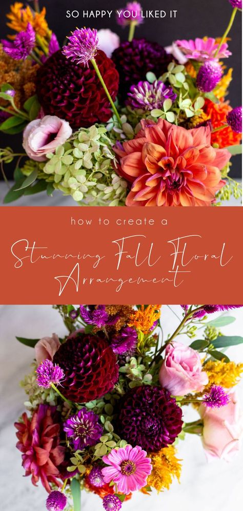 Easy Fall Floral Arrangements, Large Fall Flower Arrangements, Unique Fall Floral Arrangements, Fall Flower Centerpiece, Small Fall Flower Arrangements, Diy Fall Floral Arrangements, Fall Floral Arrangement Ideas, Fall Fresh Flower Arrangements, How To Flower Arrangements