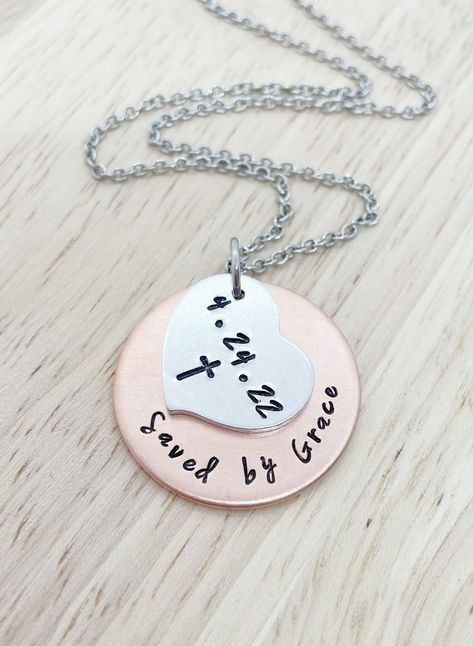 Saved by grace necklaces, baptism gift, baptized necklace, teen baptism necklaces, adult baptism gift, women baptism necklaces, baptism gift Baptism Gifts For Teenage Girl, Baptism Gifts For Adults, Necklace Teen, Adult Baptism Gifts, Gift For Self, Adult Baptism, Christian Baptism, College Girl Gifts, Baptism Ideas