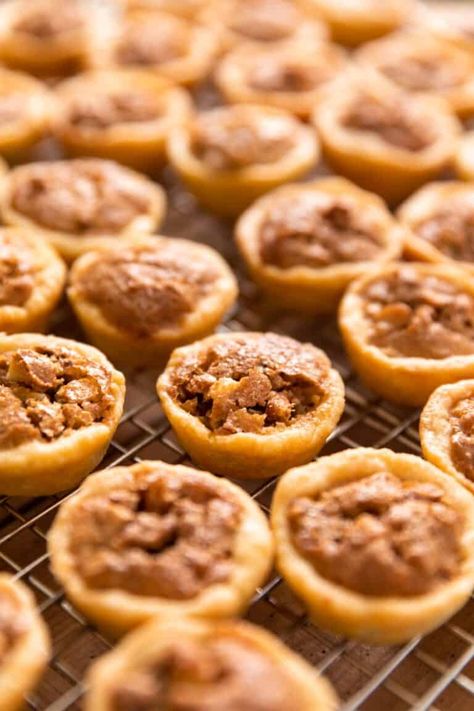 Everyone loves a good piece of pecan pie, but sometimes it can just be too much. That's why these pecan tassies are the perfect bite-size serving! | wyseguide.com #pecans #pie #Christmas Wyze Guide Recipes, Wyseguide Recipes, Wyze Guide, Wyse Guide Recipes, Tassies Recipe, Pecan Tassies, Pie Christmas, Wyse Guide, Pecan Tarts