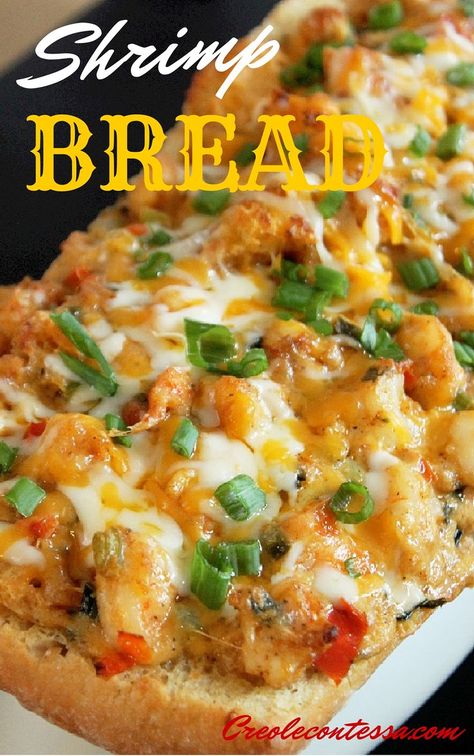 Shrimp Bread, Stuffed Shrimp, Fingerfood Party, Creole Recipes, Shrimp Dishes, Cajun Recipes, Favorite Comfort Food, Spaghetti Squash, Seafood Dishes