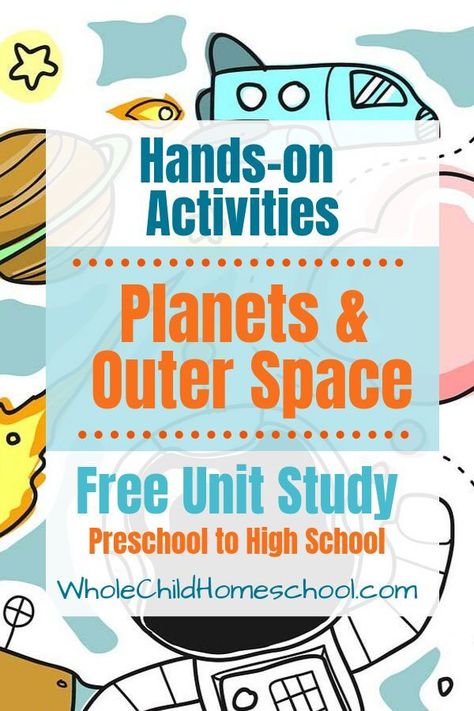 Space Unit Study, Space Lessons, Life Science Activities, High School Literature, Unit Studies Homeschool, Outer Space Planets, Space Unit, Science Stories, Space Facts