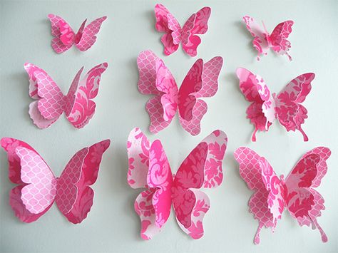 13+ PSD Paper Butterfly Templates & Designs! | Free & Premium Templates Diy Butterfly Decorations, Origami Butterfly Easy, Paper Butterfly Crafts, How To Make Butterfly, Diy Paper Butterfly, Origami For Beginners, Butterfly Template, Origami Butterfly, Diy Butterfly