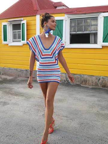 Crochet Dress Outfits, Bikinis Crochet, Mode Crochet, Stil Boho, Hippie Look, Crochet Fashion Patterns, Crochet Summer, Crochet Mini Dress, Island Hopping