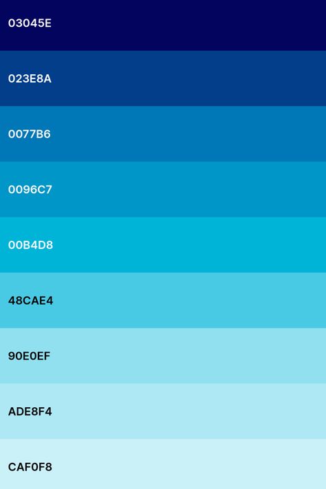 Blue Color Pallete Colour Palettes, Cerulean Color Palette, Colour Palette Code, 3 Colours That Go Together, Colour Palette With Code, Bright Blue Palette, Google Hex Codes, Color Hex Palette, Blue Color Hex Codes
