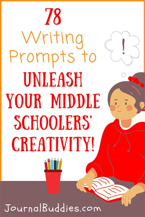 This comprehensive collection of writing prompts for middle school offers a diverse range of ideas to spark imagination and creativity. Journaling has never been more exciting! From fantastical worlds to everyday experiences, these creative exercises encourage students to explore their imaginations and develop their writing skills. #MiddleSchoolWriting #MiddleSchoolJournalPrompts #JournalBuddies Writing Prompts For Middle School, Prompts Journaling, Creative Exercises, Free Writing Prompts, Journal Prompts For Kids, School Essay, Daily Journal Prompts, Middle School Writing, Descriptive Words