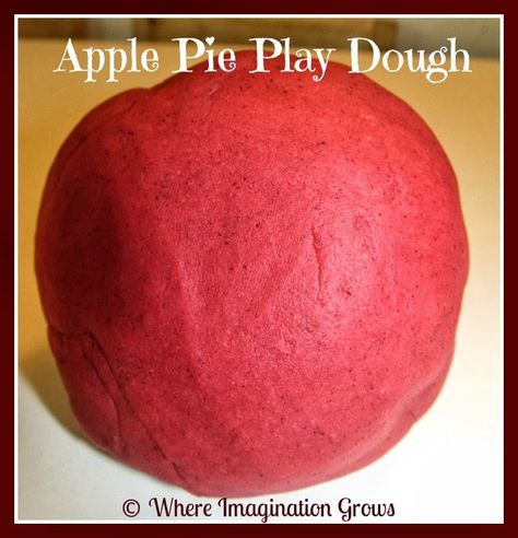 Apple Pie Playdough, Classroom Recipes, Scented Playdough, Scented Play Dough, Fall Books, Apple Preschool, Apple Unit, Apple Activities, Apple Craft