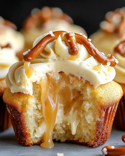 Salted Caramel Cream Cheese Cupcakes Recipe | Easy Guide - optimal recipes Cream Cheese Cupcakes, Cupcakes Easy, Salted Caramel Cupcakes, Caramel Cupcakes, Easy Cupcake Recipes, Caramel Cream, Caramel Creams, Cupcake Flavors, Cupcakes Recipe