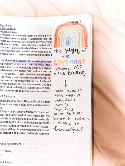 Bible Art Journaling Genesis, Rainbow Bible Journaling, Genesis 1:27 Bible Journaling, Genesis 23 Bible Journaling, Genesis 5 Bible Journaling, Genesis 7 Bible Journaling, Genesis 9 Bible Journaling, Genesis 10 Bible Journaling, Bible Notes Genesis