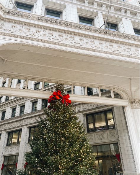 Chicago In Christmas, Chicago Christmas Aesthetic, Christmas In Chicago, Chicago Christmas, Christmas In The City, Making Spirits Bright, Chicago City, Windy City, Christmas Aesthetic