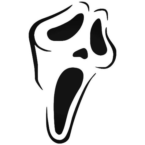 Scream, Vinyl Decal, Tattoo Designs, Mask, Vinyl, Black And White, Tattoos, White, Black