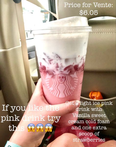 Starbucks Secret Menu Drinks Pink Drink, Starbucks Specialty Drinks, Starbucks Pink Drink, Starbucks Drink Menu, Starbucks Hacks, Starbucks Secret Menu Recipes, Cold Starbucks Drinks, Starbucks Orders, Starbucks Drinks Diy