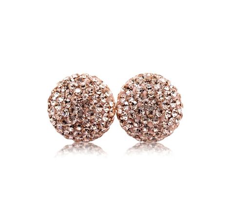 Glitz Earrings, Rose Gold Jewelry Earrings, Sparkle Accessories, Champagne Wedding Colors, Nice Earrings, Gold Ideas, Champagne Gold Color, Sparkle Ball, Classy Earrings