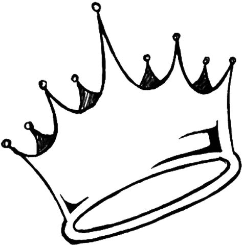 Crown Drawing, Cool Tattoo Drawings, Crown Tattoo Design, Crown Aesthetic, King Crown, Easy Doodles Drawings, Outline Drawings, Pencil Art Drawings, Cute Easy Drawings