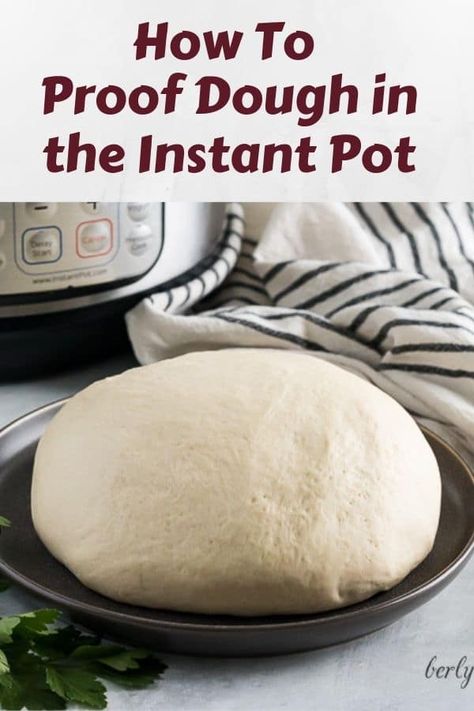 Proofing Dough in the Instant Pot is one of the best kitchen hacks. It provides a dough that rises consistently every time! #berlyskitchen Pressure Cooking Recipes, Electric Pressure Cooker Recipes, Making Bread, Best Instant Pot Recipe, Easy Instant Pot Recipes, Instant Pot Dinner Recipes, Instapot Recipes, Instant Pot Pressure Cooker, Bread Recipes Homemade