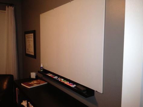 How to turn an ikea glass table top into a white board - MUCH cheaper than tempered glass ones sold as whiteboards already!      TORSBY tbl top 53 1/8x33 1/2" glass white  article number 90154644  $79 Ikea Glass Table, Ikea Table Tops, Glass White Board, Ikea Glass, Hackers Ikea, Diy Whiteboard, Glass Whiteboard, Ikea Dining Room, Kallax Hack