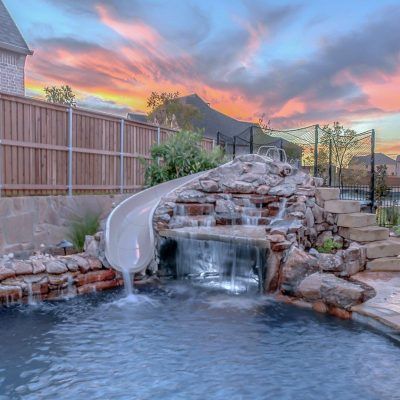 Custom Swimming Pools - Custom Features Gallery | Southernwind Pools Kidney Pool Remodel, Cowboy Swimming Pools, Pools With Brick Surround, Lucas Lagoons Pools, Cody Pools, Backyard Resort, Pool Features, Custom Swimming Pool, Custom Pool