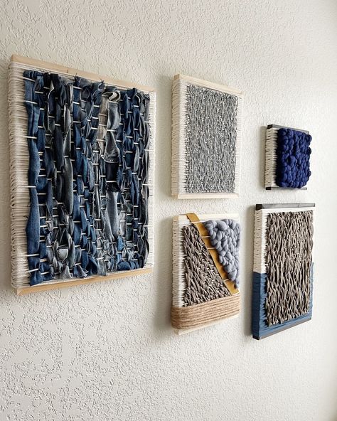 Woven Tile wall hangings will be first available at the Art Market this Saturday at @thealleyonbitters from 10am - 4pm. It’s a great cause for @aidthesilent. It is free to get in. Lots of local artists to see and shop from in person. Hope to see you there! . . . #art #fiberart #woven #wovenwallhanging #weaver #modernart #galleryart #wallgallery #homedecor #design #interiordesign #woventextiles #texturedart #shoplocal #sanantonio Big Gallery Wall, Textile Installation, Wall Weave, Fiber Art Wall Hanging, Diy Boho Decor, Woven Art, Modern Textiles, Textile Wall Art, Paper Weaving