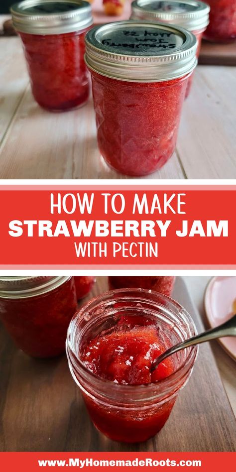 Surejell Strawberry Jam Recipe, Raspberry Jam With Pectin Recipe, Liquid Pectin Vs Powder, Canning Strawberry Jam With Pectin, Refrigerator Strawberry Jam Recipe, Strawberry Jam Frozen Strawberries, Certo Strawberry Jam, Strawberry Jam Recipe Canning No Pectin, Fresh Strawberry Jam Recipes