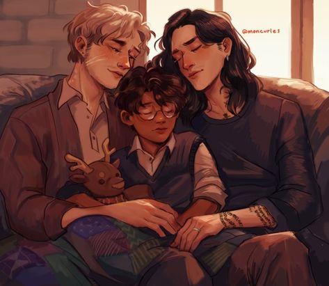 @industrations on Tumblr Marauders Harry Potter, Orion Black, Barty Crouch, Harry Hermione, Remus And Sirius, Marauders Fan Art, Gay Harry Potter, Harry Potter Ships, Harry Potter Headcannons