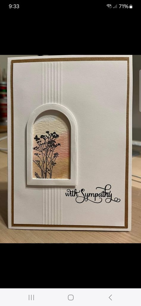 Paper Card Design, Sympathy Cards Handmade, Silhouette Cards, Window Cards, Card Sentiments, Embossed Cards, Facebook Groups, Fancy Fold Cards, Card Making Tutorials