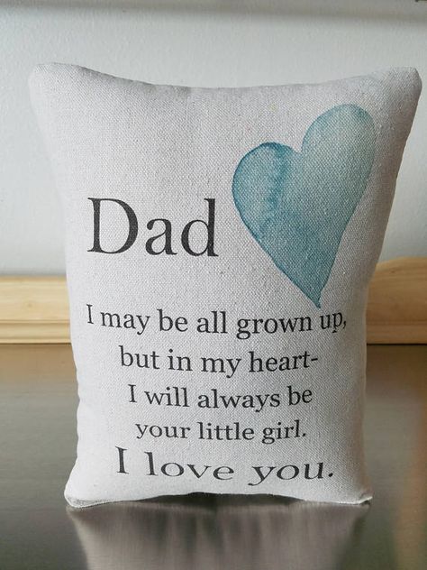 Dad gift pillow from daughter father birthday gift love quote pillows daddys little girl gift to dad cotton cushion canvas throw pillow Quotes Girlfriend, Father Birthday Gifts, Diy Gifts For Dad, Father Birthday, Diy Father's Day Gifts, Fathers Day Quotes, Father's Day Diy, Pillow Quotes, Presents For Dad