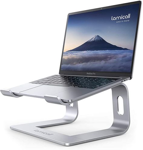 Amazon.com: Laptop Stand, Lamicall Laptop Riser Holder : Ergonomic Detachable Aluminum Computer Notebook Stand Elevator for Desk, Compatible with MacBook Air Pro, Dell XPS, HP (10-15.6'') - Silver : Electronics Laptop Stand For Desk, Laptop Riser, Laptop Holder, Retro Typewriter, Rain Design, Desk Computer, Computer Stand, Office Items, Dell Xps