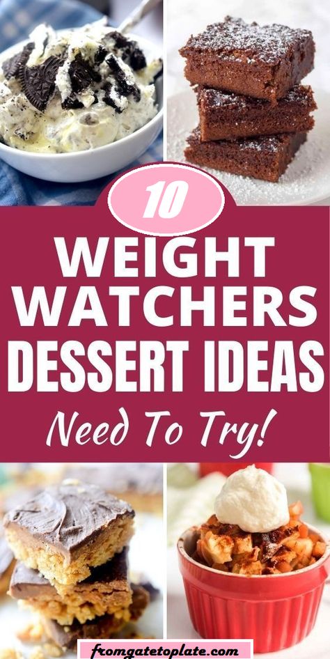 Quick Healthy Dessert Recipes For One, Weight Watcher Desert Ideas, Desserts For Dieting, Weight Watcher Sweet Snacks, Ww Cake Recipes, Ww Thanksgiving Recipes, Weight Watchers Sweets, Weight Watchers Desserts With Points, Weight Watcher Dessert Recipes