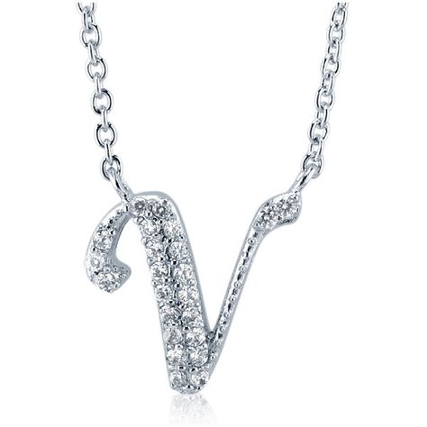 BERRICLE Sterling Silver CZ Initial Letter "V" Fashion Pendant... ($49) ❤ liked on Polyvore featuring jewelry, necklaces, clear, pendant necklace, women's accessories, sterling silver pendant necklace, sterling silver pendants, initial necklaces, sterling silver cubic zirconia necklace and cubic zirconia pendant necklace Necklaces Letter, V Fashion, Sterling Silver Initial Necklace, Gifts Mom, Zirconia Necklace, Sterling Silver Initial, Necklace Initial, Letter Pendant Necklace, Fashion Pendant